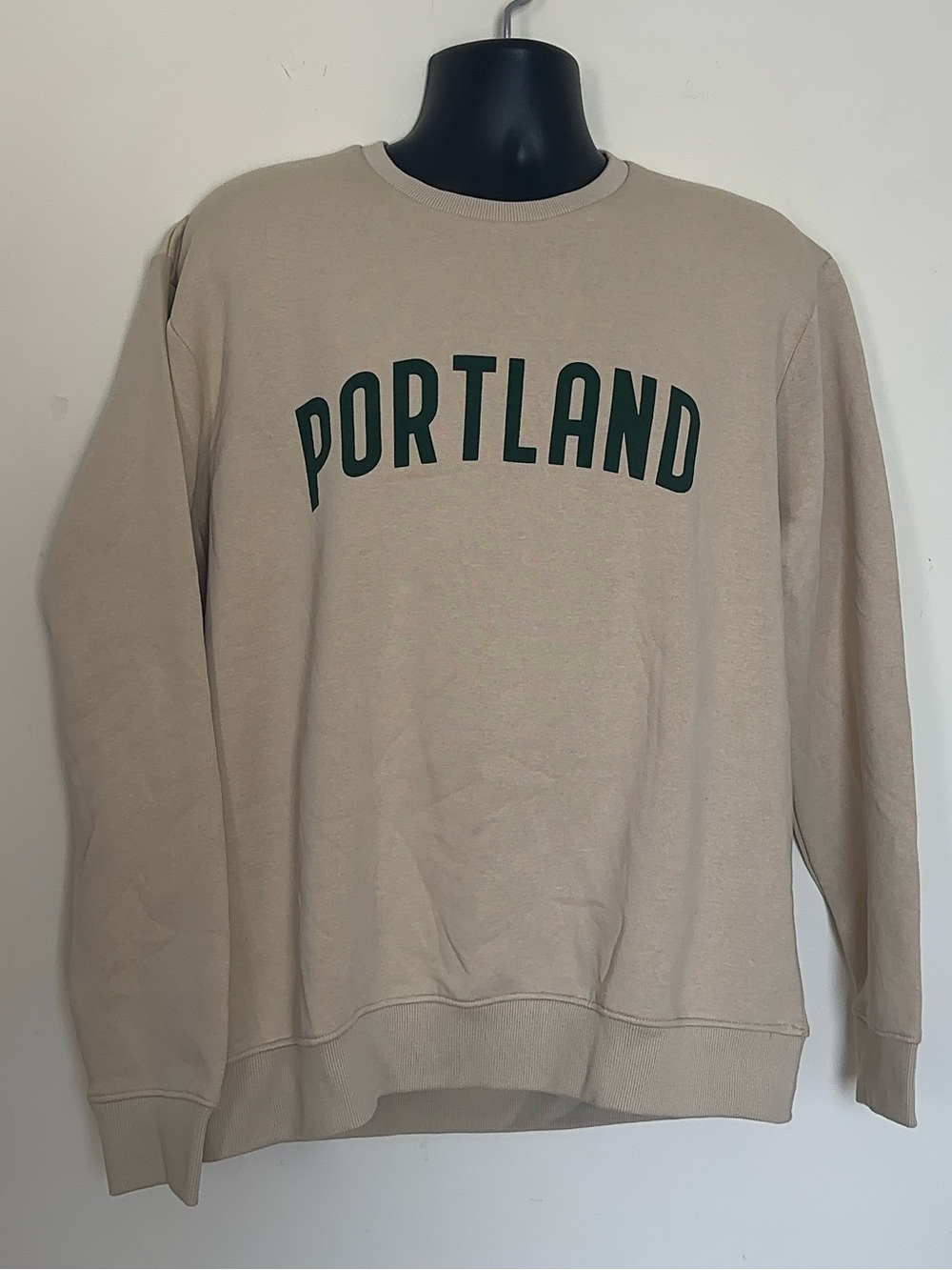 Denim & Flower Ricky Singh Portland Sweatshirt Men’s XL Cream NWT $58 MSRP